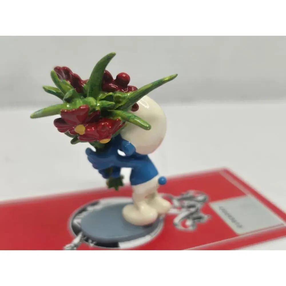 Pixi Mini, Lover Smurf holding a bouquetin Box with numbered COA from France